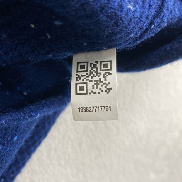 Bonobos Donegal Cashmere Speckled Waffle Stitch LS Crewneck Sweater (Dark Blue) - Picture 15 of 15